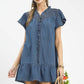 Washed Denim Dress Lt Denim