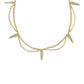 Fate Strand Necklace Gold White CZ