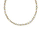 Fate Tennis Necklace Gold White CZ