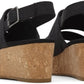 Claudine Wedge Sandal Black