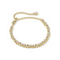 Fate Tennis Bracelet Gold White CZ