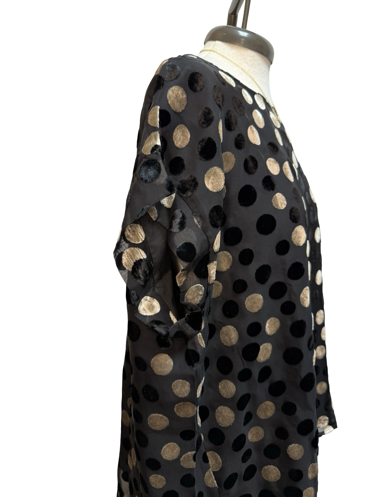 Velvet Polka Dot Top