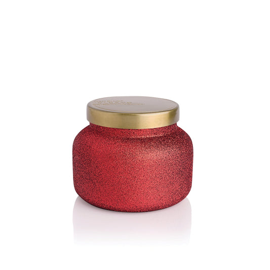 Capri Blue Glam Red Glitter Jar Volcano 19oz