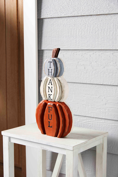 Pumpkin/Snowman Reversible Plaque