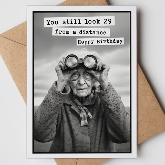From a Distance Birthday Greeting Card