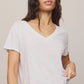 Nomad V Neck Tee White