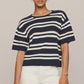 Prado Stripe Sweater Top Eclipse