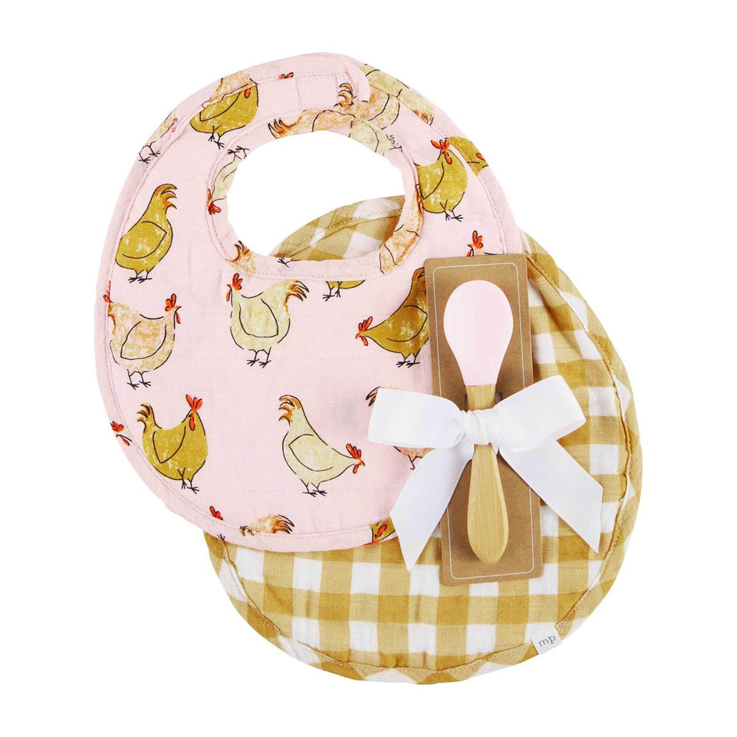 Chicken Bib & Spoon Set