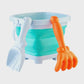 Blue Collapsible Bucket Set