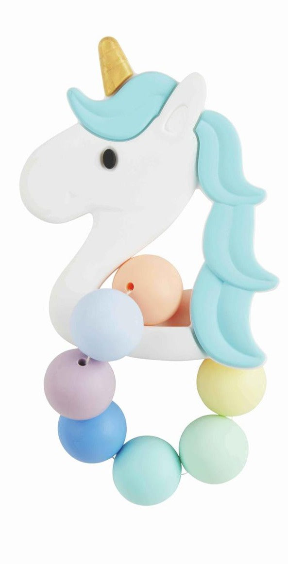 Blue Unicorn Silicone Teether