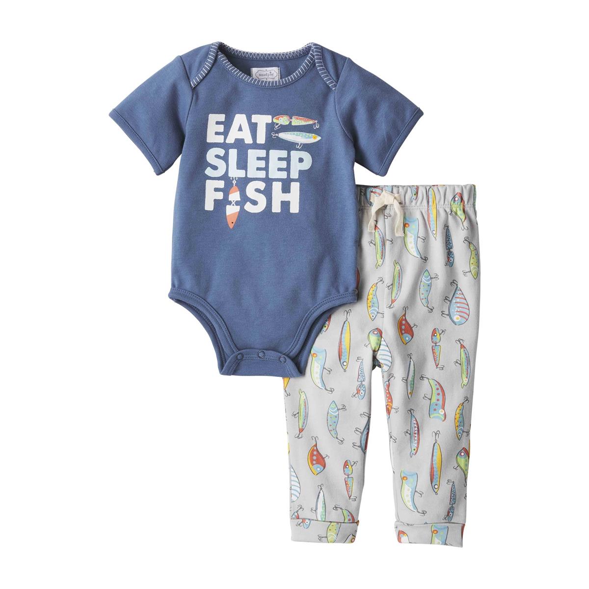 Eat Sleep Fish Pant Set