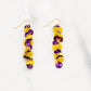 Spirit Sequin Earrings Purple/Gold