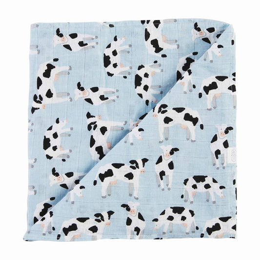 Cow Muslin Swaddle Blanket