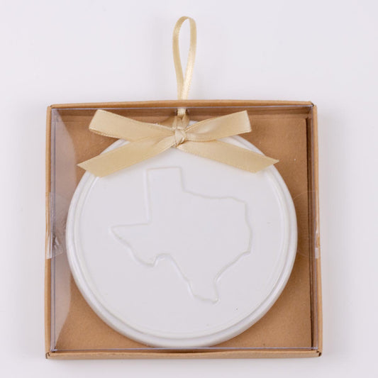 Texas Embossed Ornament