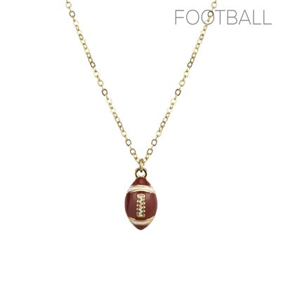 Football Necklace in Gold