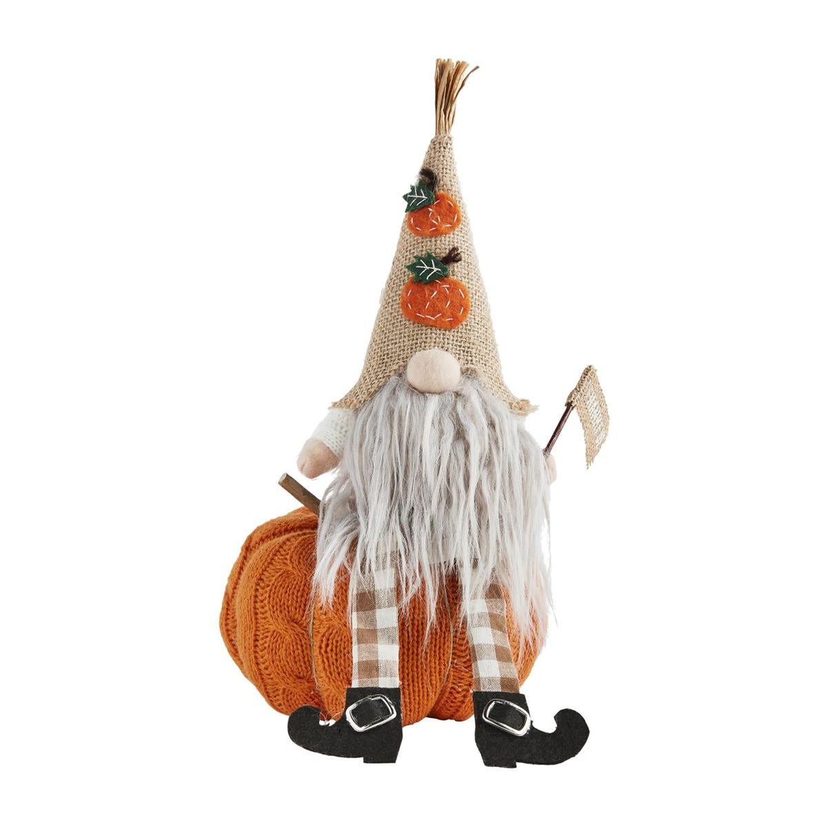 Pumpkin Dangle Leg Gnome Sm