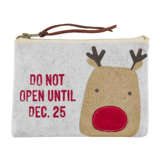 Deer Felted Wool Gift Pouch