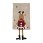 Deer Xmas Dangle Leg Towel