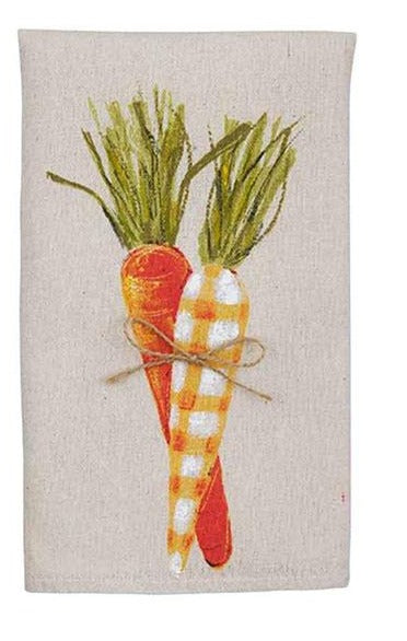 Carrot Painted Easter Towel