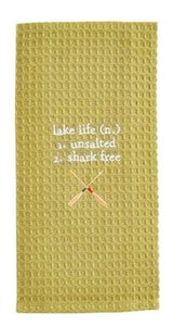 Lake Life Waffle Towel