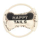 Happy Tails Canvas Frisbee & Bone Dog Toy Set