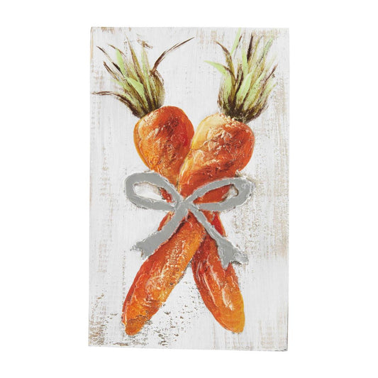 Carrots Painted Easter Plaque