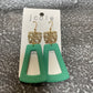 Green & Gold Earrings