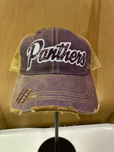 Load image into Gallery viewer, Panthers Purple/White Bling Hat

