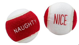 Naughty/Nice Tennis Ball