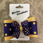 Purple & Gold Layered Tux Bow