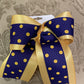 Purple & Gold Cheer Bow