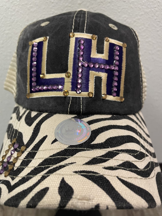 LH Bling Zebra Hat