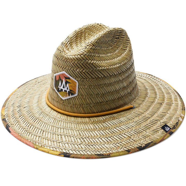 Straw Hat in Woodstock Print
