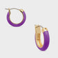 Purple Hoop Earrings