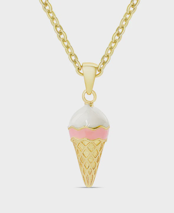 3D Ice Cream Cone Pendant