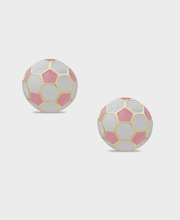 Soccer Ball Stud Earrings