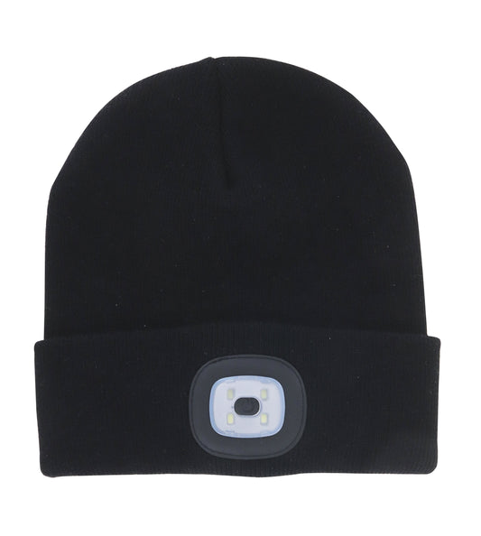 Rechargeable Night Scope LED Beanie-Black