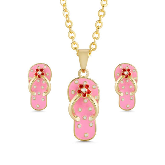 Flip Flop Earring/Necklace Set