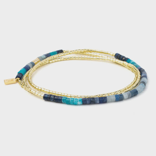Ombre Stone Wrap Midnight/Gold