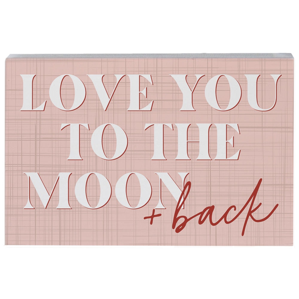 To The Moon Pink Talk Rectangle