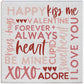 Valentine Word Collage Talk Square
