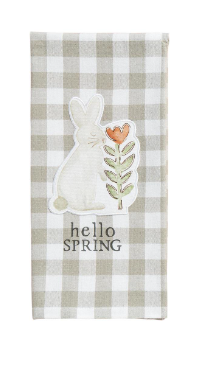 Bunny with Flower Patch Towel