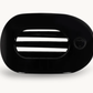 Jet Black Large Flat Round Hair Clip