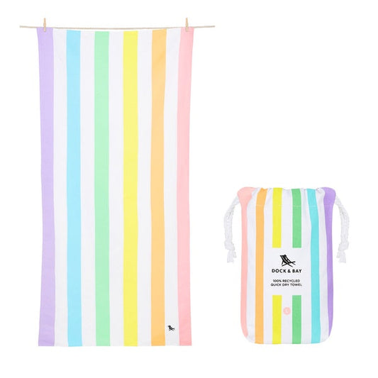Large Quick Dry Towel Unicorn Waves