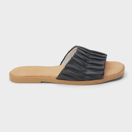 Viva Beach Flat Sandals Black
