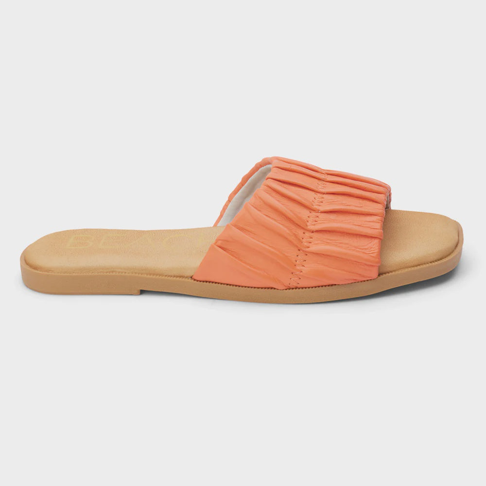 Viva Beach Flat Sandals Coral