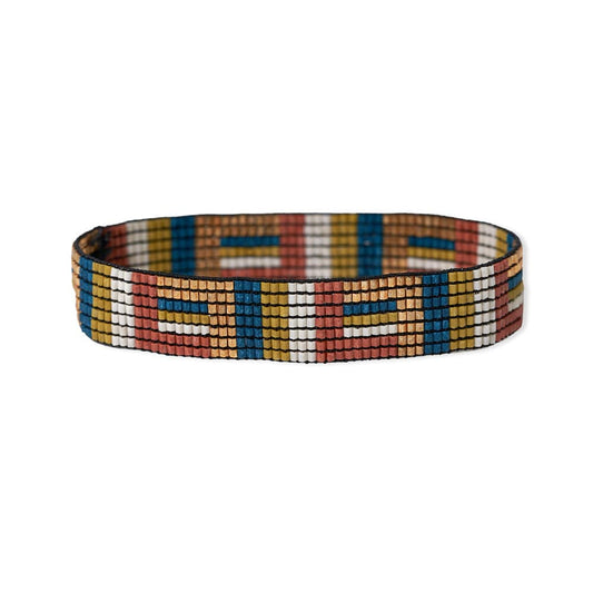 Alex Geo Stripe Bracelet Peacock