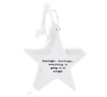 Load image into Gallery viewer, Star Ornament w/ Saying
