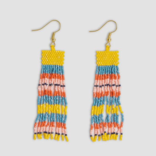 Billie Mixed Horizontal Beaded Earrings Amalfi