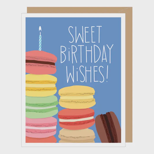 Colorful Macaron Birthday Card